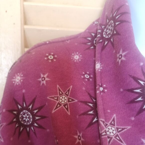 Long Purplish Pink Belted Robe Fits 1X - 2X - Picture 4 of 5